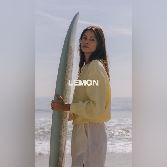 Daily Drills Button Up Sweater - Lemon - Picture 2 of 6